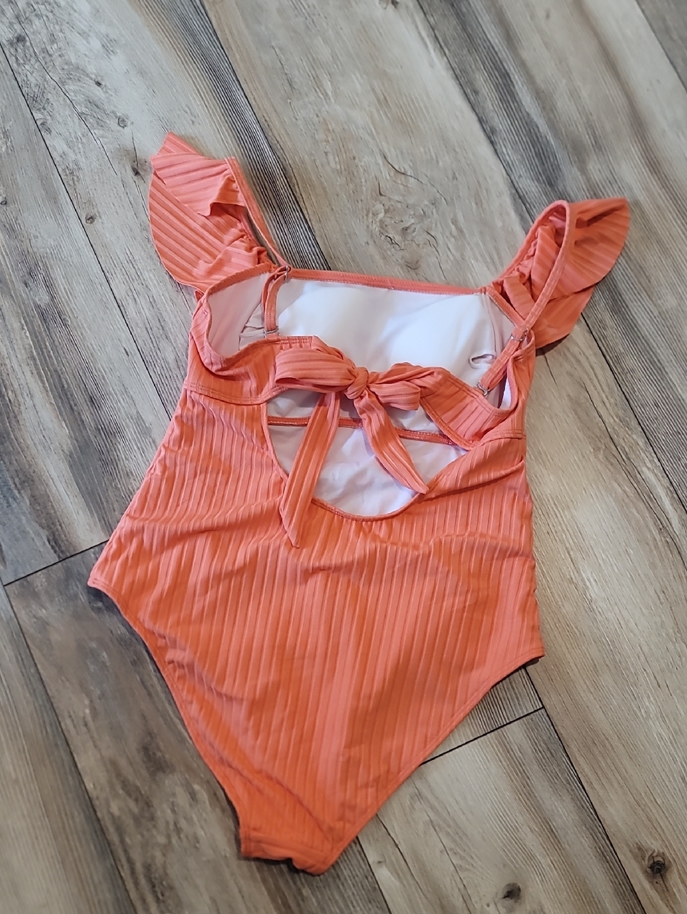Fun Ruffle Sleeve One Piece - Picture 2 of 2